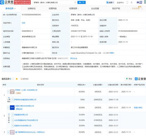 羅普特與浪潮集團攜手成立計算機公司，專注數據處理與存儲支持服務